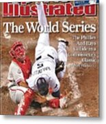 Philadelphia Phillies Carlos Ruiz, 2008 World Series Sports Illustrated Cover Metal Print