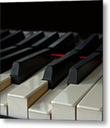 Piano Keyboard Metal Print