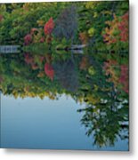 Pier Reflection Metal Print