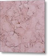 Pink Marble Texture Background Blank Metal Print