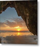 Pismo Caves Sunset Metal Print