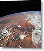 Planet Earth Viewed From Space Metal Print