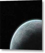 Planet With Atmosphere Metal Print