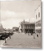 Plaza San Marco And Doges Palace, Venice Metal Print