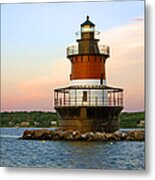 Plum Beach Lighthouse, Rhode Island Metal Print