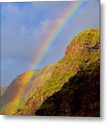 Polihale Rainbow's End Metal Print