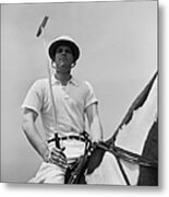 Polo Player Metal Print