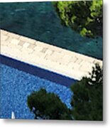 Pool And Sea Metal Print