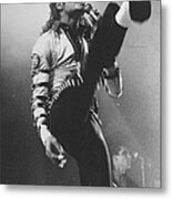 Pop Star Michael Jackson Gets His Kicks Metal Print