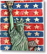 Popcorn-statue-of-liberty Metal Print