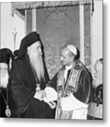 Pope Paul Vi And Patriarch Athenagoras Metal Print