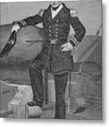 Portrait Of Admiral Andrew Hull Foote Metal Print