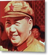 Portrait Of Mao Zedong Metal Print