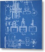 Pp257-blueprint Diesel Engine 1898 Patent Poster Metal Print