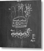 Pp272-chalkboard Denkert Baseball Glove Patent Poster Metal Print