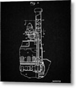 Pp842-vintage Black Ford Fuel Pump 1933 Patent Poster Metal Print
