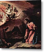 Prayer Of Christ On The Mount Of Olives Metal Print