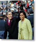 President Barack Obama And First Lady Metal Print