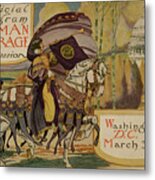 Printed Program For The Suffrage Procession Metal Print