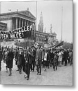 Processiondemonstration On May-day Metal Print