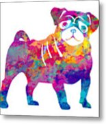 Pug Metal Print