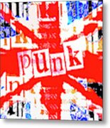 Punk Union Jack Graphic Metal Print