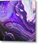 Purple Munchkin Metal Print