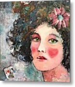 Vintage Woman Portrait #2 Metal Print