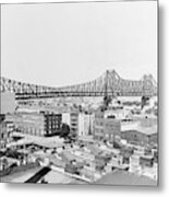 Queensboro Bridge, C1908 Metal Print