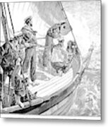 Quelling The Slave Trade, 1881 Metal Print