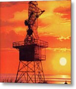 Radar Tower Metal Print