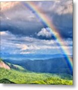 Rainbow On The Blue Ridge Parkway Metal Print