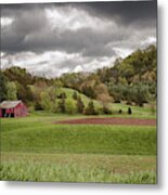 Rains Coming Metal Print