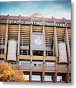Real Madrid Santiago Bernabeu Stadium Madrid Spain Metal Print