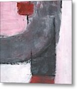 Red And Black Study 3 Metal Print