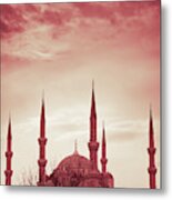 Red Peace Metal Print