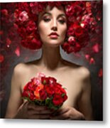 Red Roses Metal Print