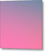 Relax Minimal Abstract Pink Blue Metal Print