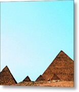 Replica Of The Great Pyramid Of Giza Metal Print