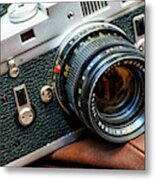 Retro Leica M4 Rangefinder Metal Print