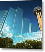 Reunion Tower And Hotel Metal Print
