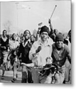 Rioting In Soweto Metal Print