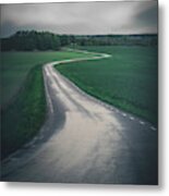 Road In The Countryside Metal Print