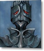 Robot Knight Metal Print