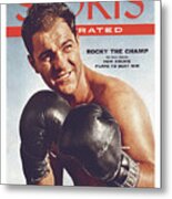 Rocky Marciano, Heavyweight Boxing Sports Illustrated Cover Metal Print