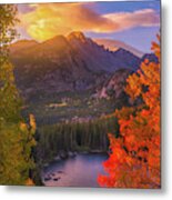 Rocky Mountain Sunrise Metal Print