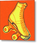 Roller Skate Metal Print