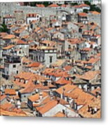 Rooftops Of Dubrovnik Old City Metal Print