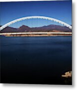 Roosevelt Lake Bridge Arizona Metal Print