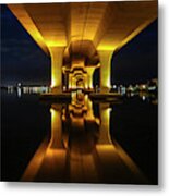 Roosevelt Mirror Reflection Metal Print